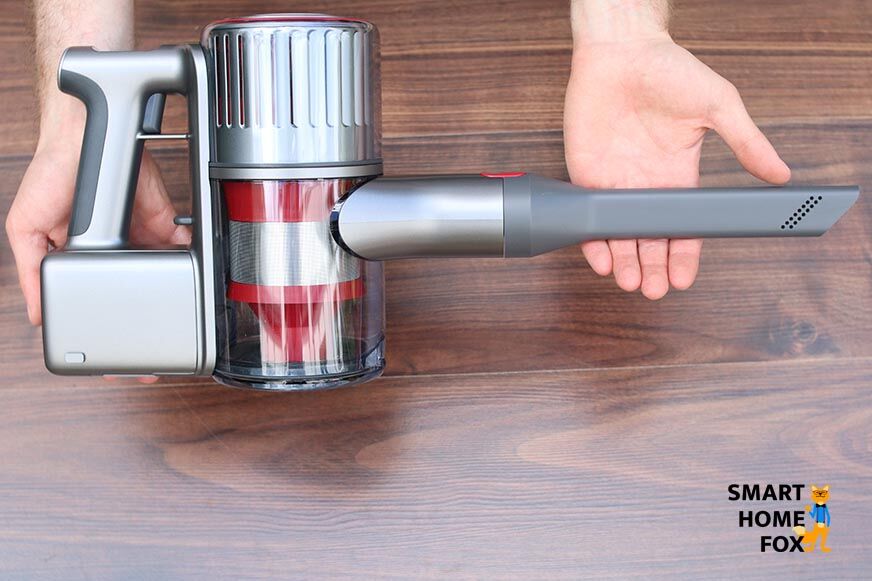 Der H6 umgebaut zum Handsauger mit Fugendüse als Aufsatz